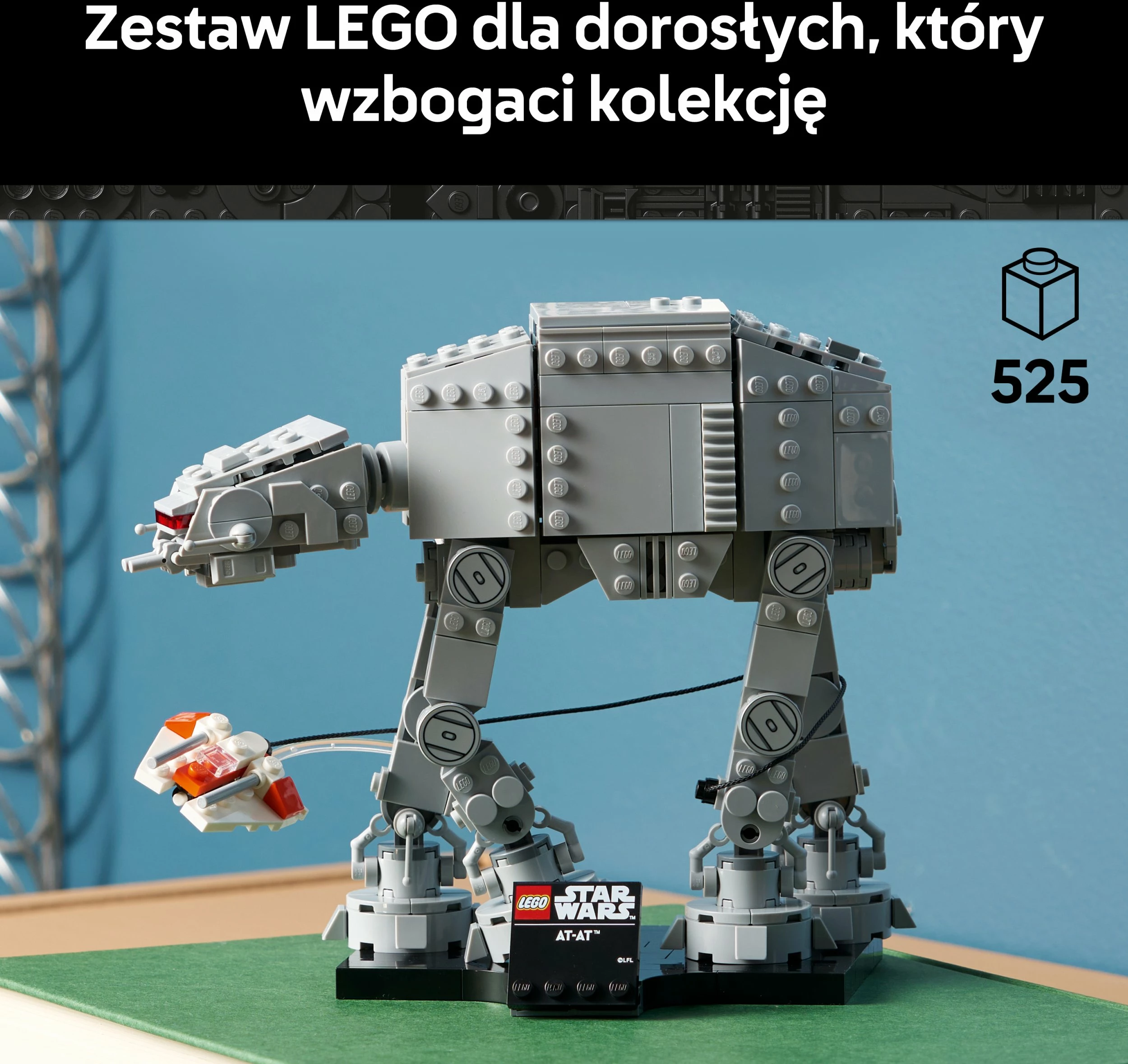 Set ndërtimi LEGO Star Wars AT-AT 75440, 525 copë, 18+, gri