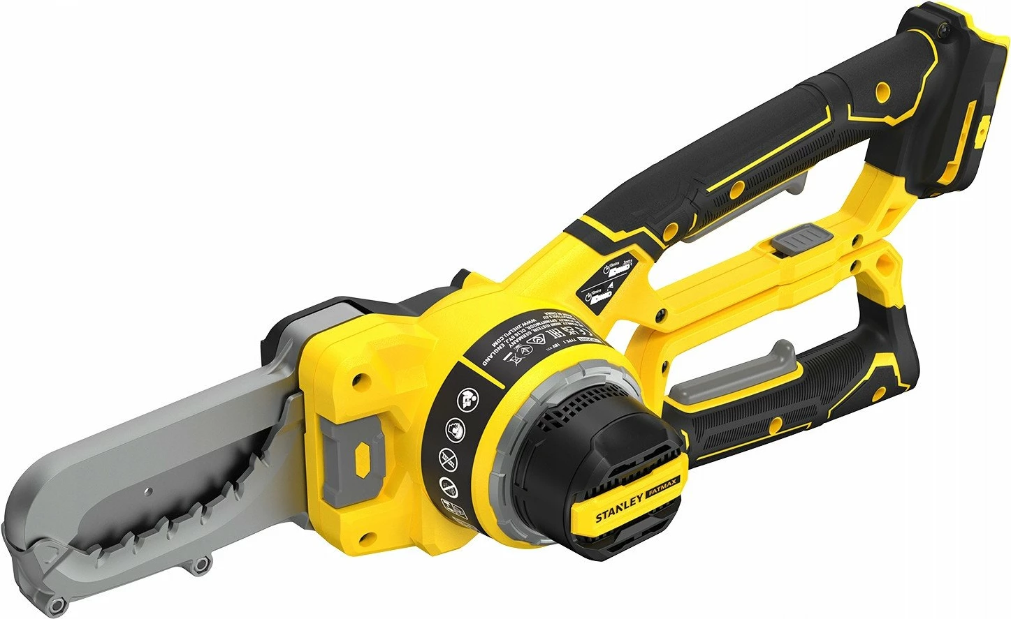 Sharrë krasitëse me zinxhir Stanley Fatmax SFMCPS515M1-QW, 18V 4Ah, shinë 15 cm, Li-Ion, me bateri dhe karikues, e verdhë/zezë