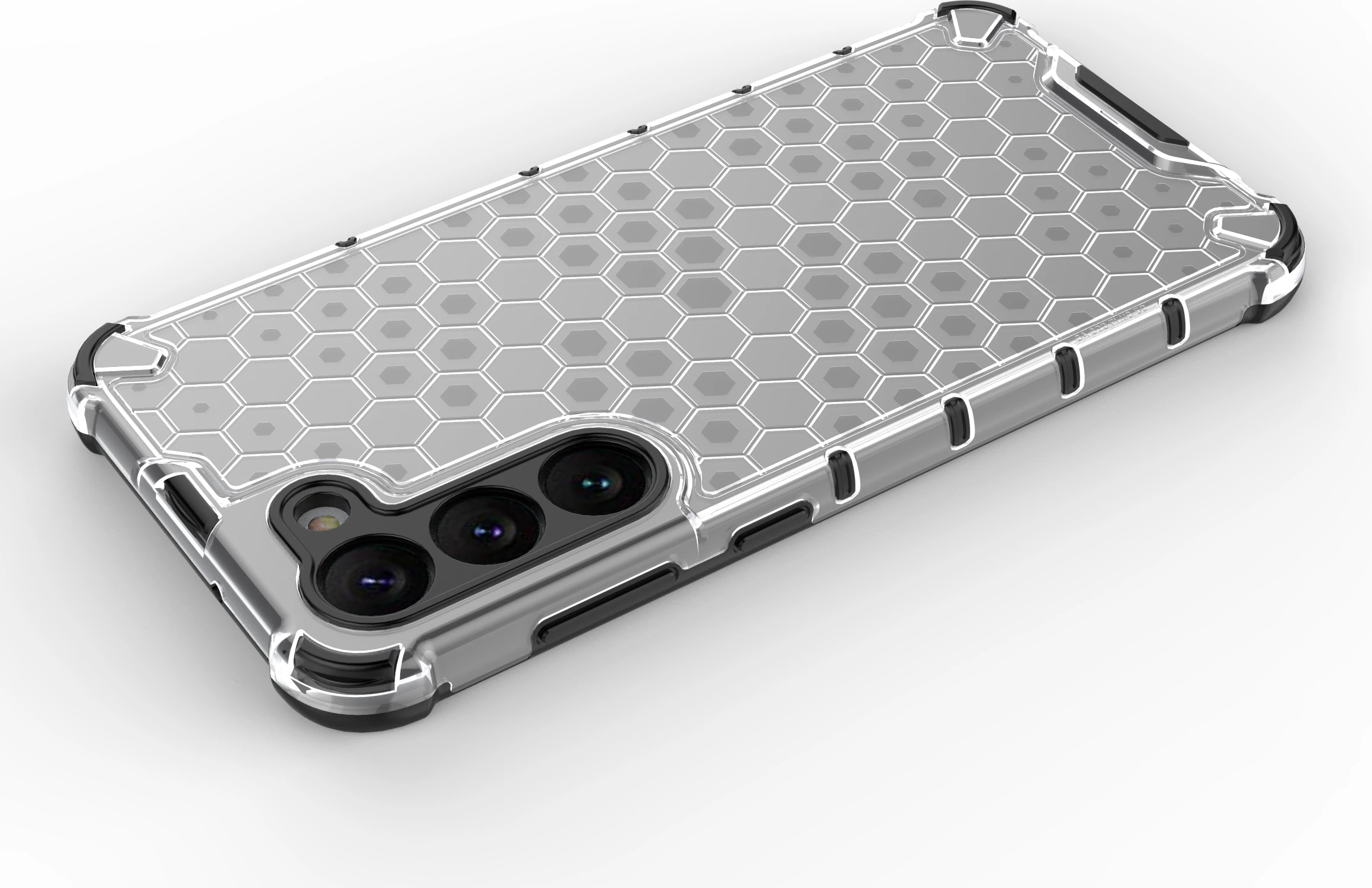 Mbështjellës Hurtel Honeycomb për Samsung Galaxy S23+, transparent