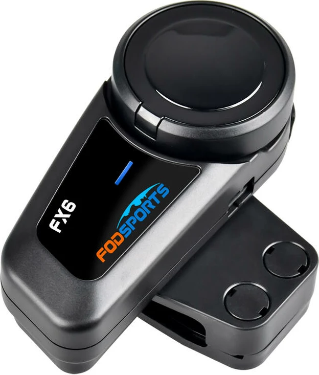 Interkom për motoçikletë Fodsports FX6, Bluetooth 5.0, i zi