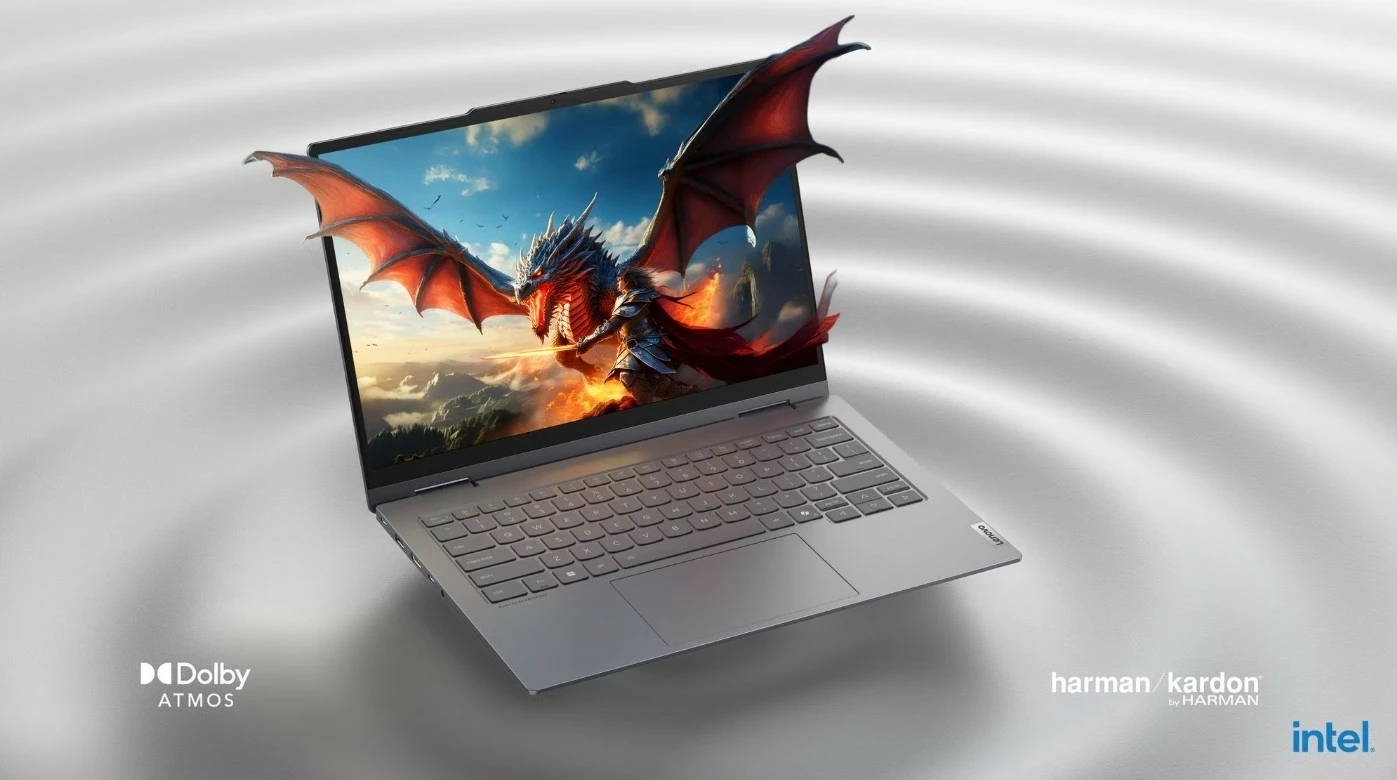 Laptop Lenovo ThinkBook 14 2-in-1 G5, Intel Core Ultra 5 225U, 16 GB RAM, 512 GB SSD, 14" Touch, Luna Grey