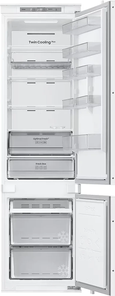 Frigorifer i integruar, Samsung, BRB70F30AES0EO, 267 L, 193.5 x 54 cm, Twin Cooling, AI Energy, i bardhë