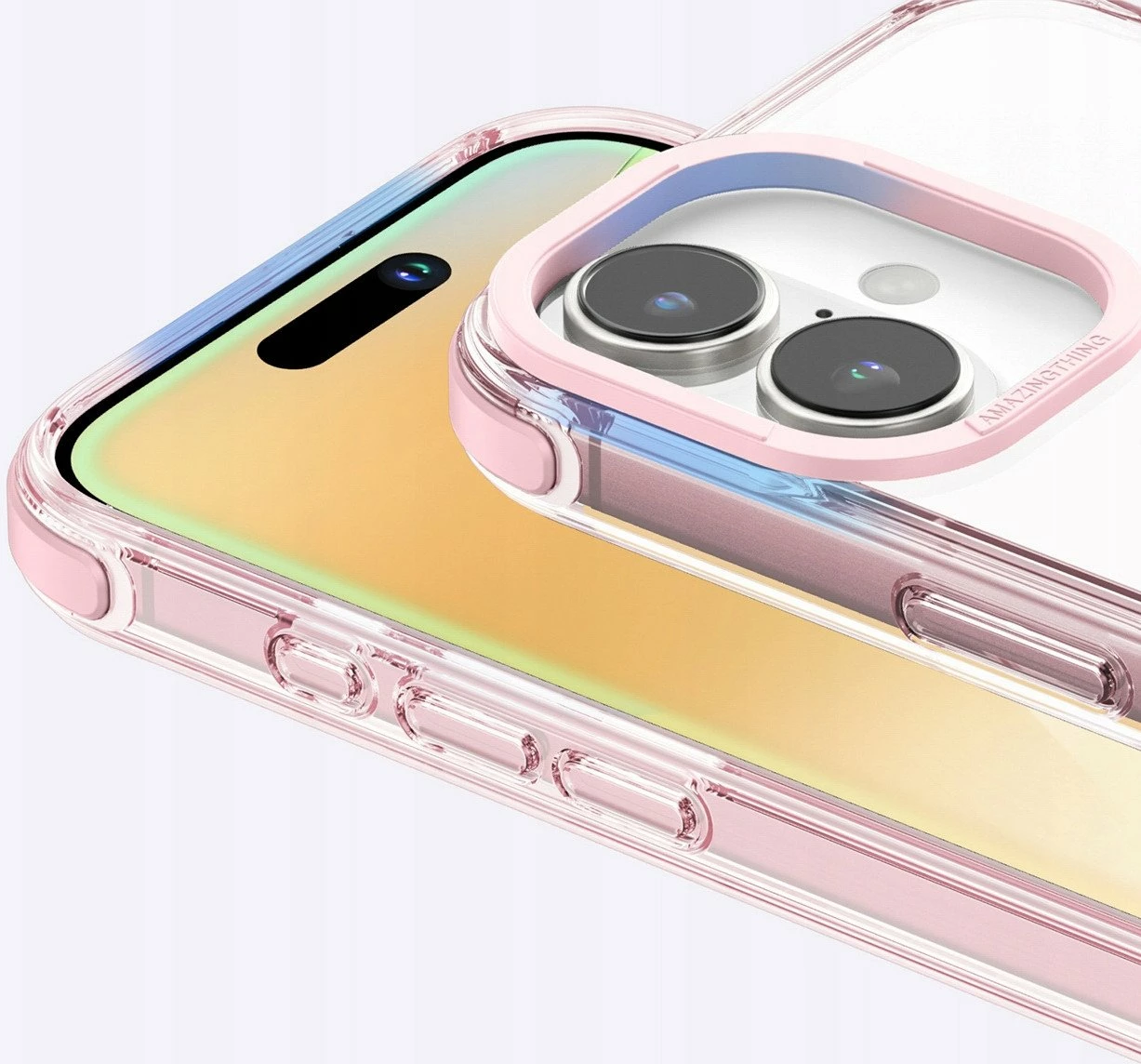Mbështjellës Amazingthing Omni Mag Case për iPhone 16 Plus, mbrojtje 2.6 m, magnetik, rozë e errët