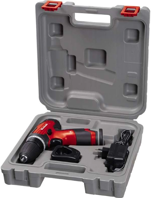 Makine rryme Einhell TH-CD 12-2 Li, pa kabllo, 12 V, e zezë, e kuqe
