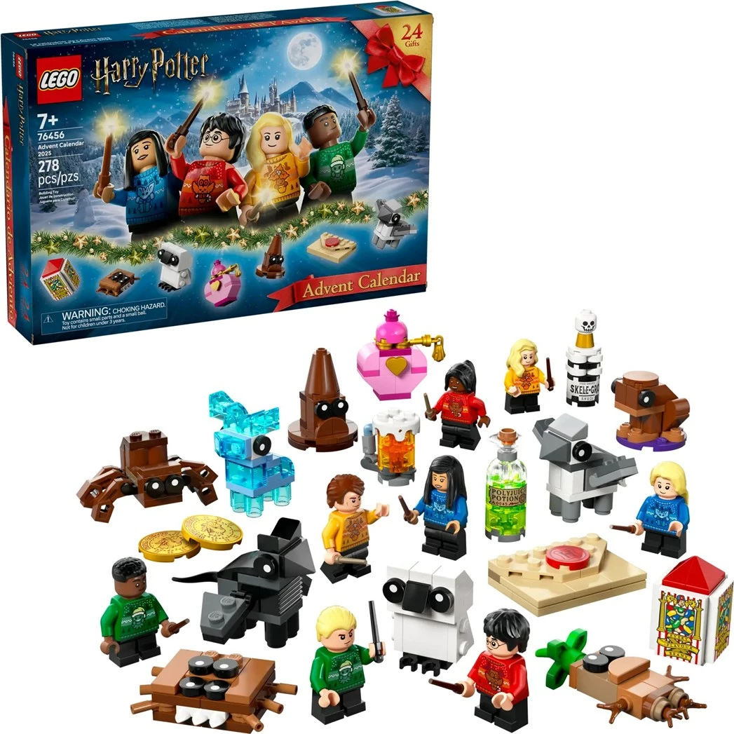 Kalendar advent LEGO Harry Potter 76456, 278 pjesë, 8 minifigura