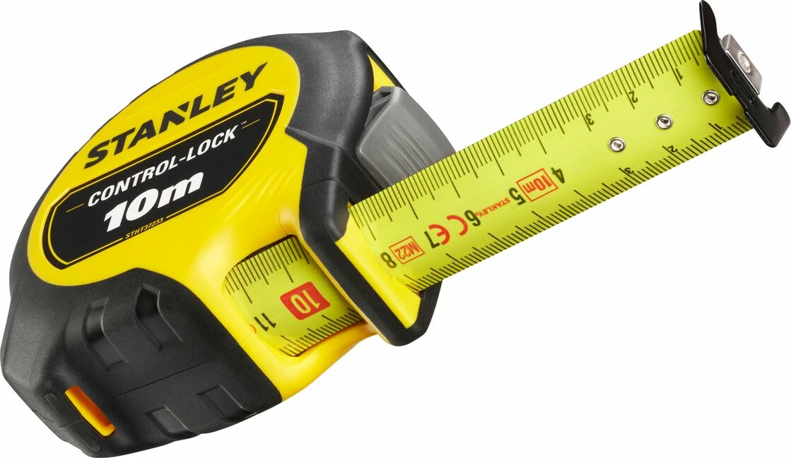 Metër shirit Stanley Control-Lock STHT37233-0 10 m x 25 mm, verdhë/zi