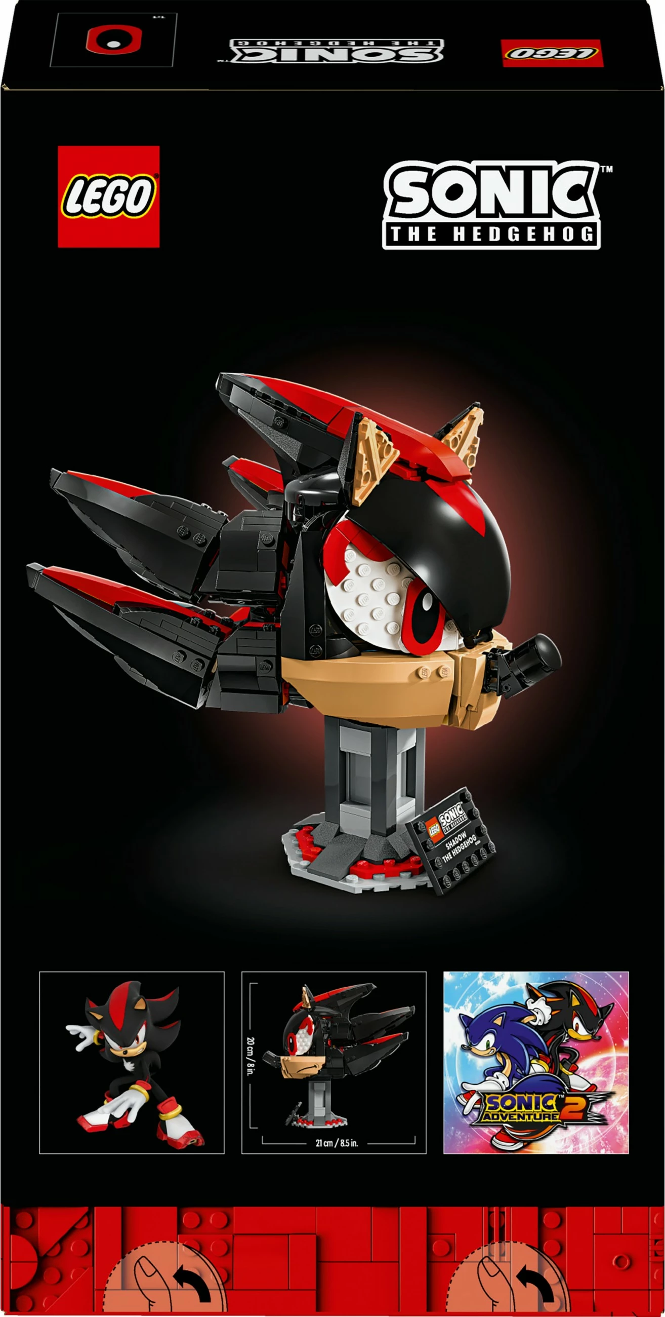 Set ndërtimi LEGO Shadow the Hedgehog 77000, 720 pjesë, multikolor