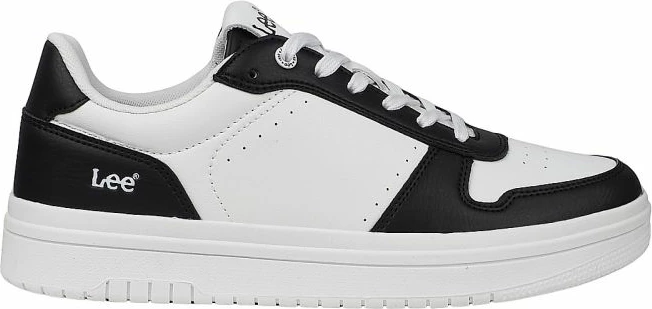 Këpucë për meshkuj Lee, të bardha dhe të zeza