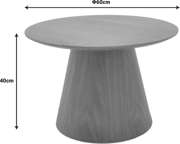 Tavolinë kafeje Kayano ngjyrë natyrale MDF D40x60cm