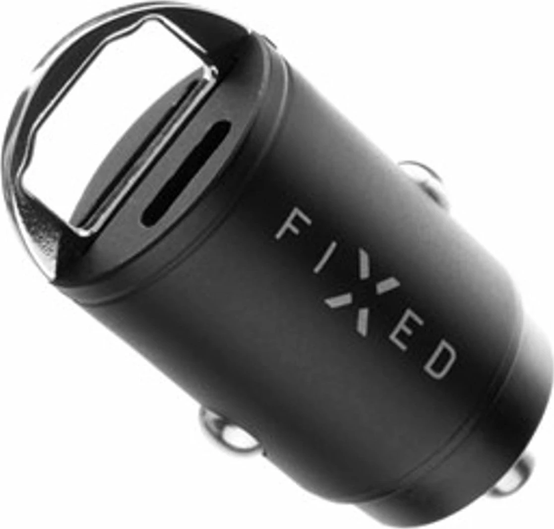 Karikues për veturë Fixed Repaired FIXCC30M-CU-BK 30W USB-C/USB-A, karikim i shpejtë, i zi
