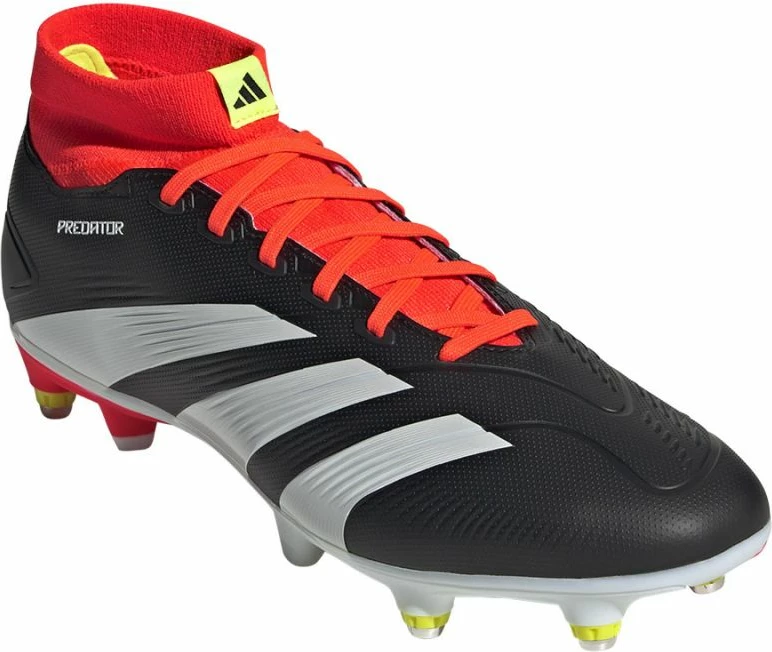 Atlete futbolli për meshkuj adidas Predator League SG, të bardha me të zeza dhe të kuqe