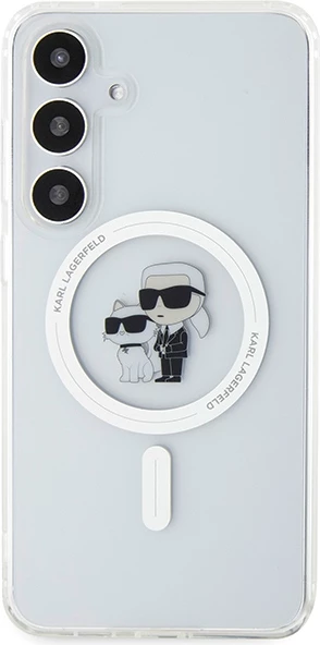 Mbështjellës Karl Lagerfeld Karl&Choupette MagSafe për Samsung Galaxy S24, Transparent