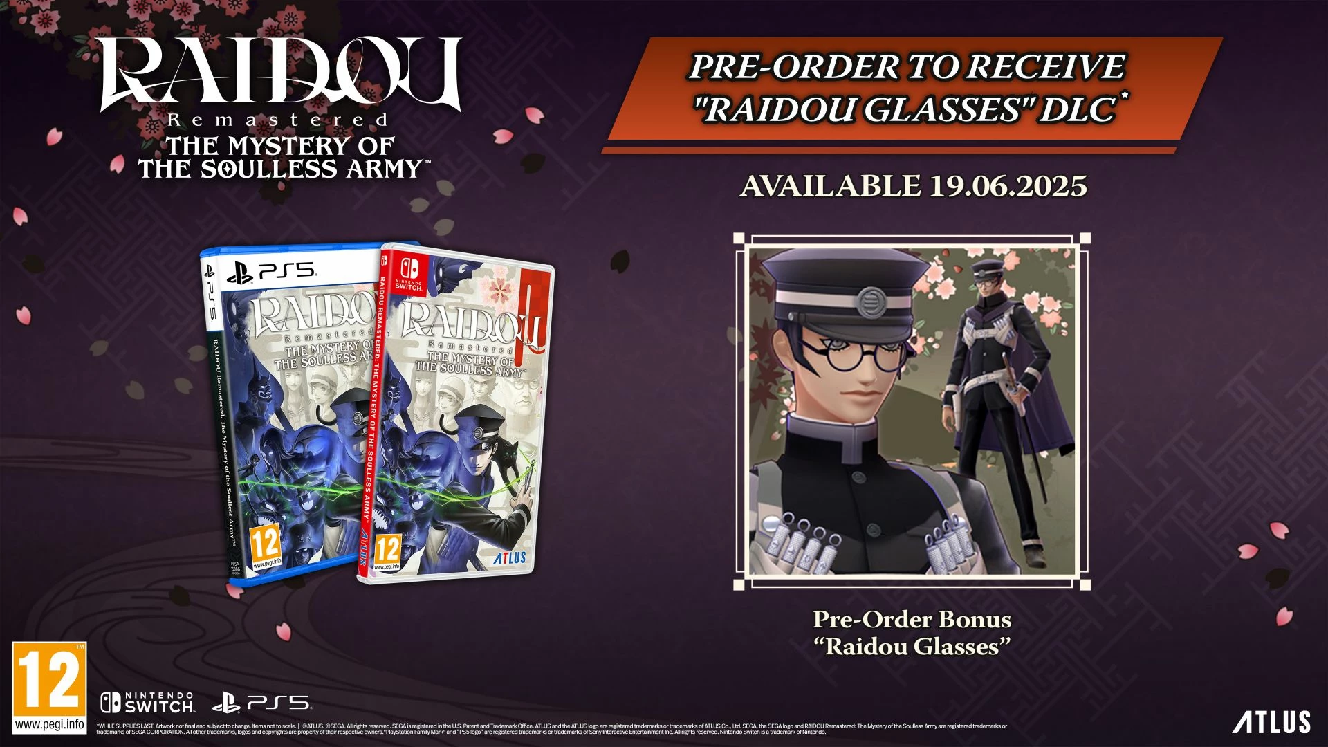 Lojë PS5 SEGA Raidou: Remastered – The Mystery Of The Soulless Army, PEGI 12