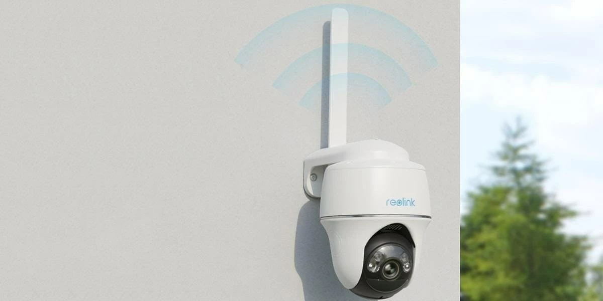 Kamerë sigurie IP Reolink G430 me panel diellor, 5MP, Bardhë