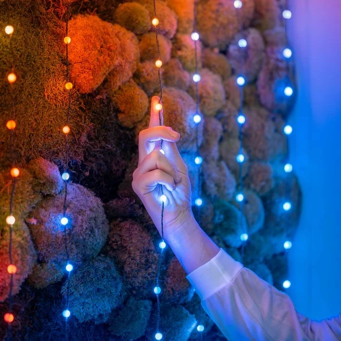Drita pemë Krishtlindjesh Twinkly Candies, 100 LED, 6 m, Multingjyrëshe