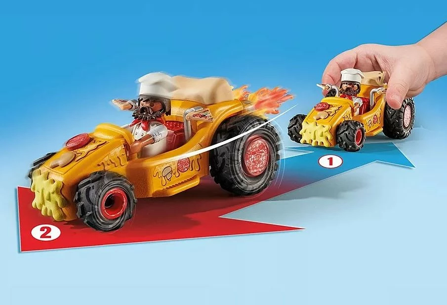 Set figurina Playmobil Funstars 71634 Racing: Pizza, 37 pjesë