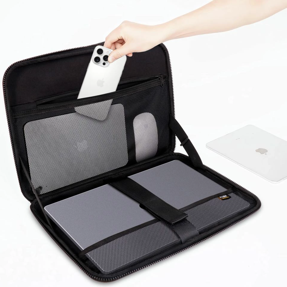 Kasë Tech-Protect Kevlar Pro për laptop 13-14", e zezë