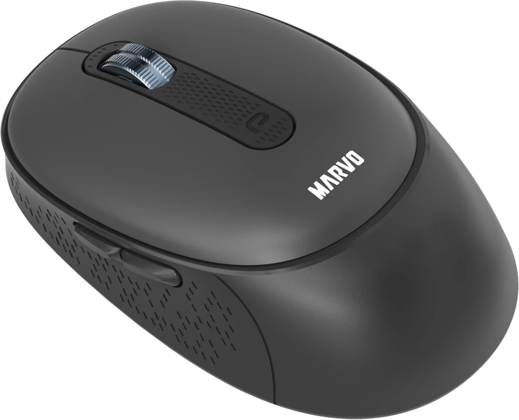 Maus Marvo WM111 wireless, Bluetooth/2.4G + USB, rechargeable, 800-3200 DPI, e zezë