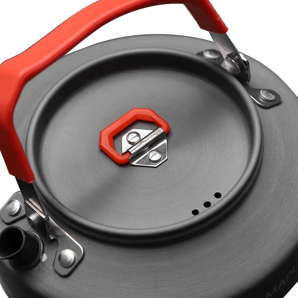 Çajnik udhëtimi FireMaple me radiator, 0.8L, Portokalli