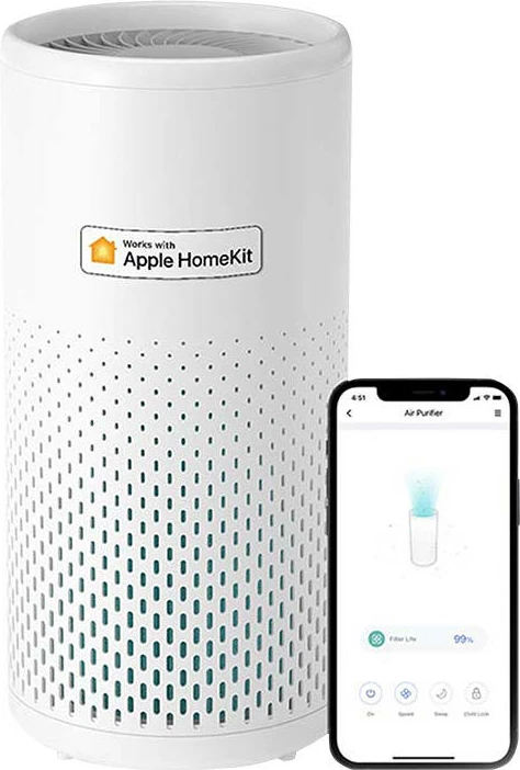 Pastrues ajri i mençur Meross MAP100HK, HomeKit, i bardhë