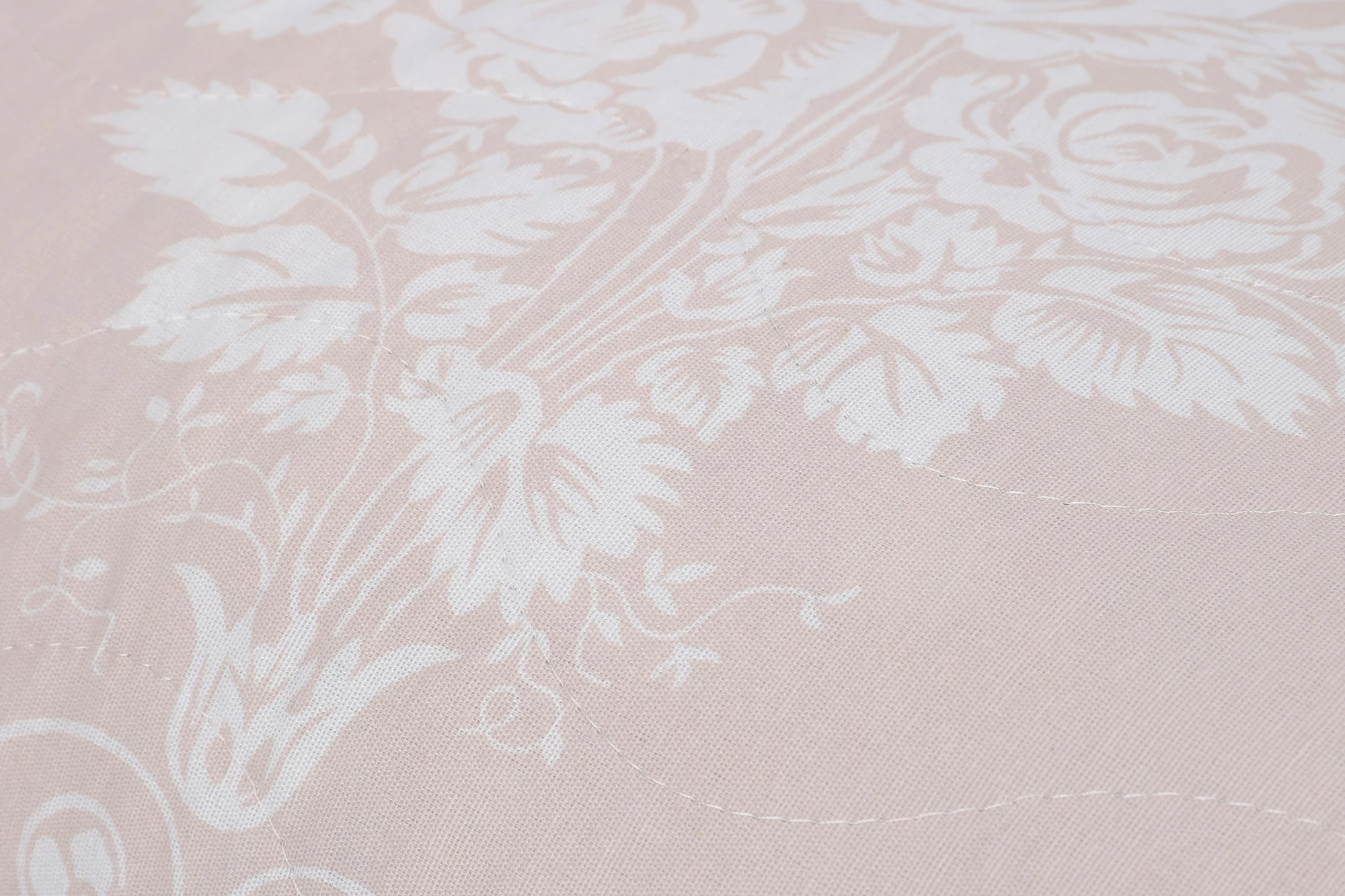 Set mbulesë dysheku për krevat dopio, ngjyrë mink dhe e bardhë, L'essentiel, Kraliçe