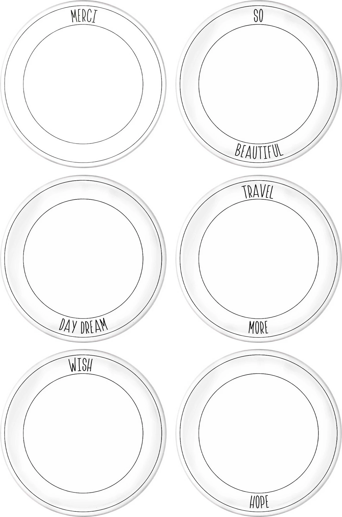 Set pjatash shërbimi (6 copë), Hermia, DLY003