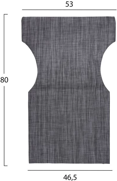 Jastëk ngjyrë gri 2x1 për karrige drejtori FH5272.10 46.5χ53χ80