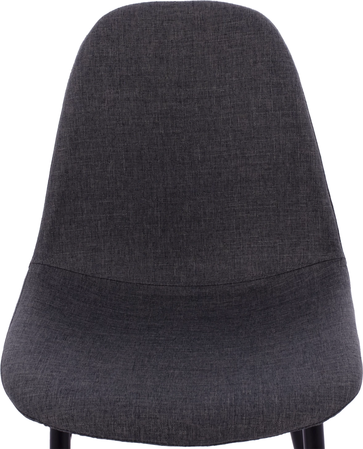 Karrige për ngrënie Leonardo FH00100.16 me këmbë metalike dhe pëlhurë gri e errët 43,5x59x84 cm., set prej 4 copë