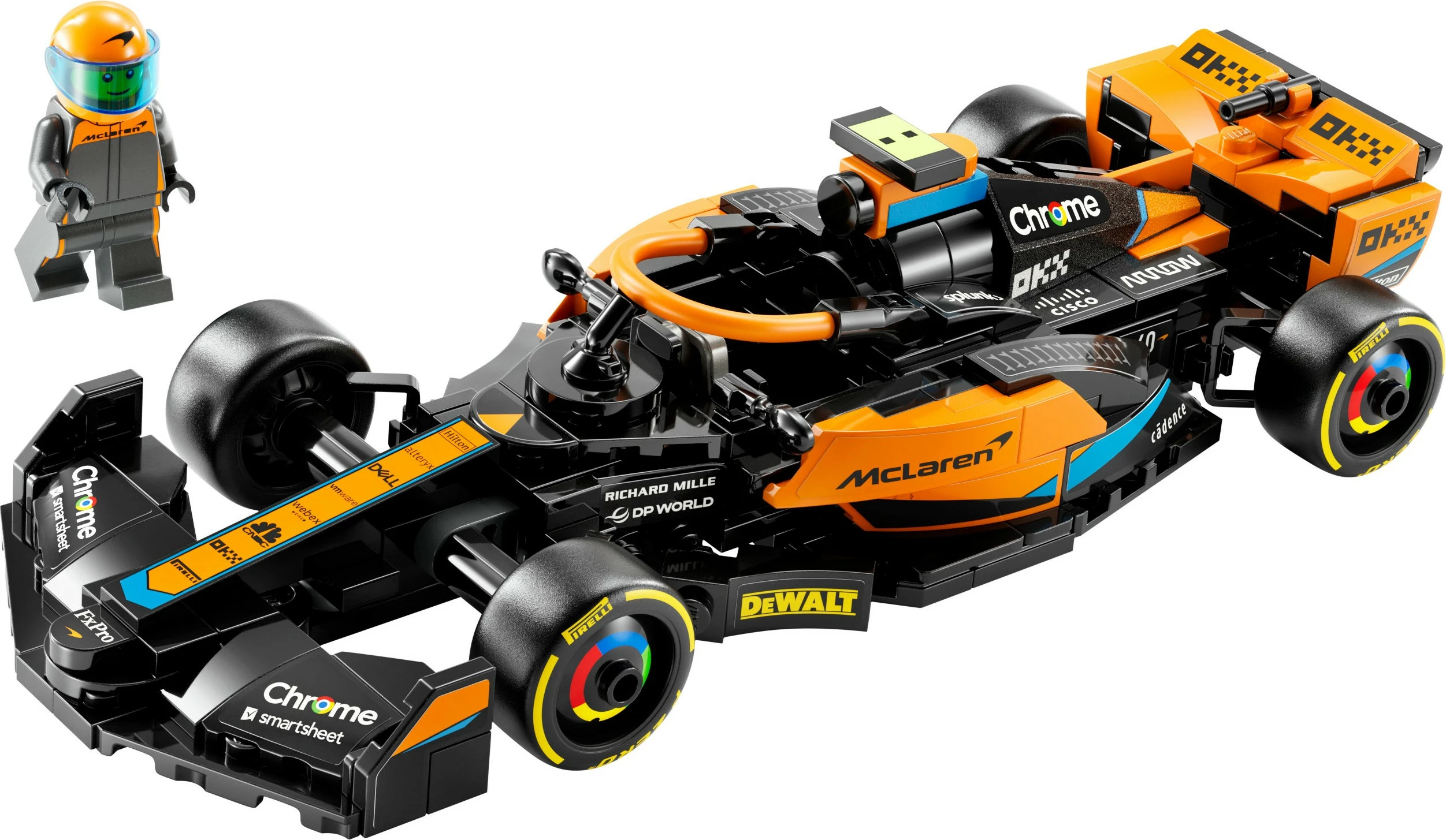 Set ndërtimi LEGO McLaren Formula 1 2023, 245 pjesë, shumëngjyrësh