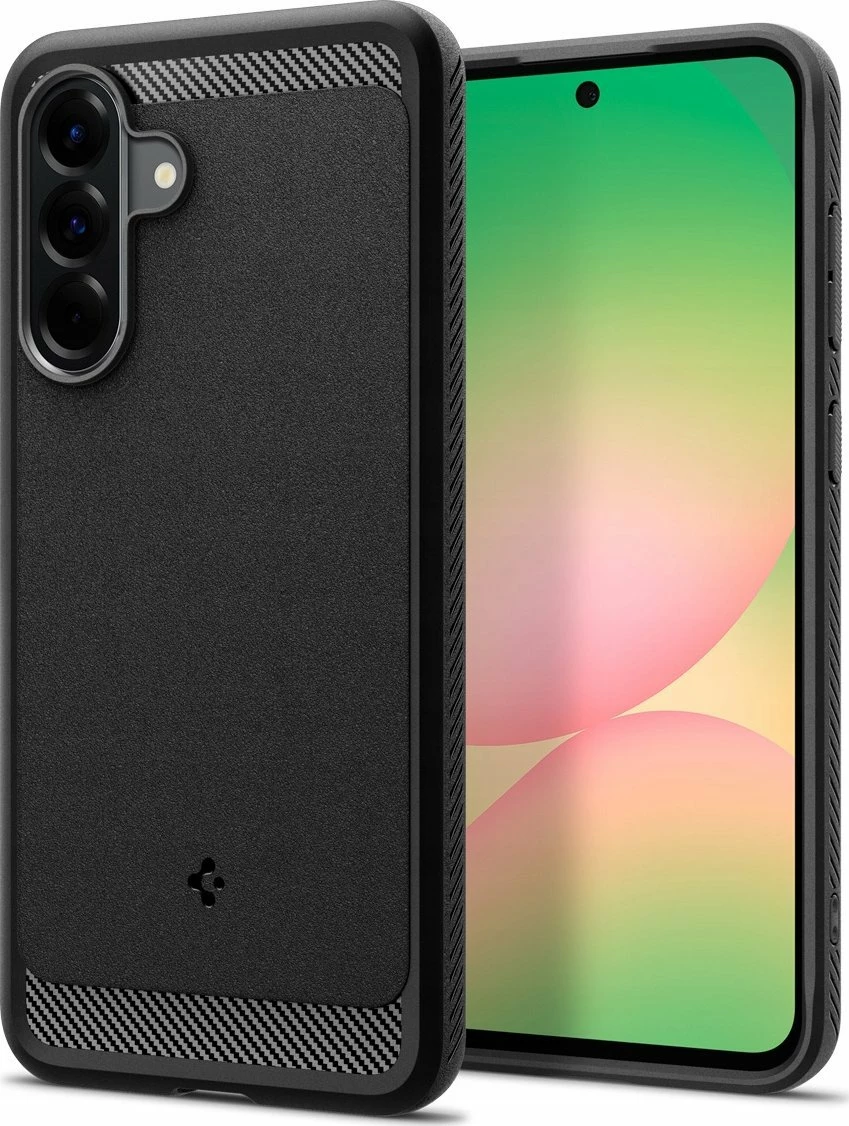Mbështjellës Spigen Rugged Armor ACS09225 për Samsung Galaxy A56 5G, TPU, Air Cushion®, e zezë matte