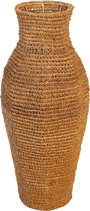 Vazo jute Wamer Inart, ngjyrë natyrale, 35x35x85 cm
