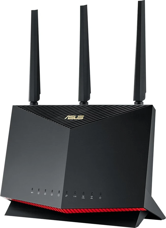 Ruter Wireless ASUS AX5700 RT-AX86U PRO, Gigabit Ethernet, Dual-band, 4G, Zi e Zezë dhe e Kuqe