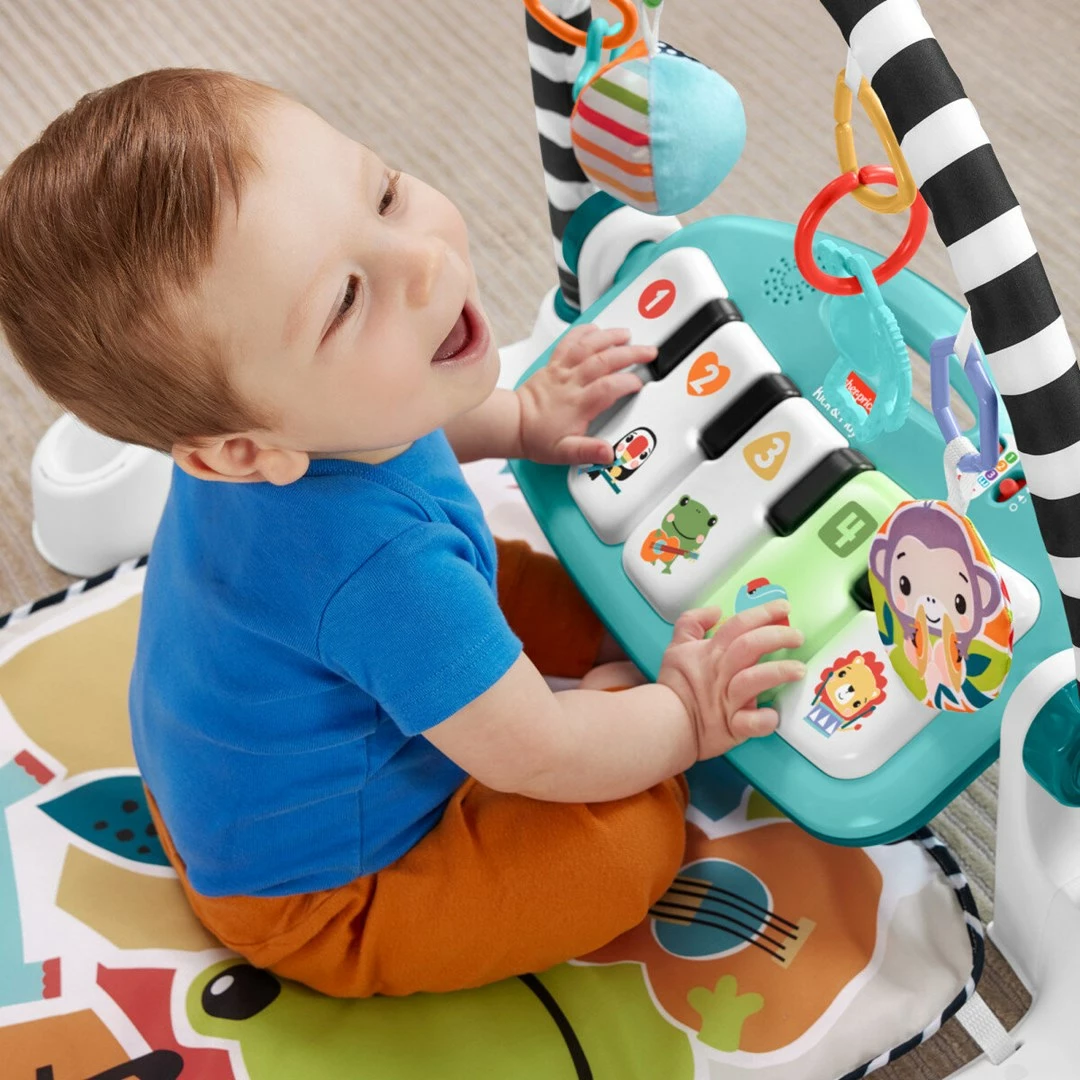 Tapet edukativ me piano Mattel Fisher Price HWY57, shumëngjyrësh