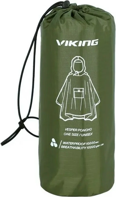 Ponço shiu Viking Vesper për të rritur, poliester, e gjelbër