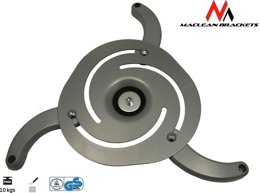 Mbajtës tavani për projektor Maclean MC-515 S, 80-170mm, 10kg, Gri