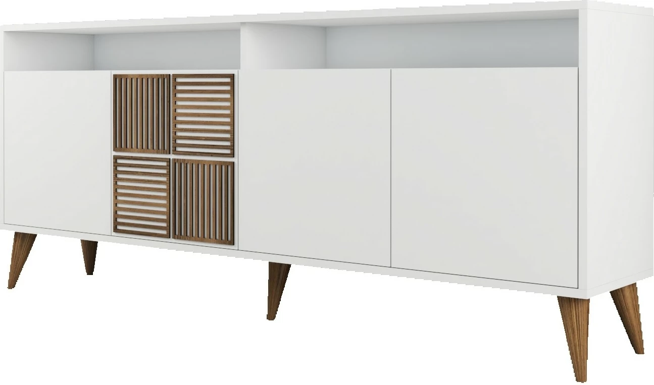 Set mobiljesh për dhomë dite, ngjyrë e bardhë, Skye Decor, Milan 527