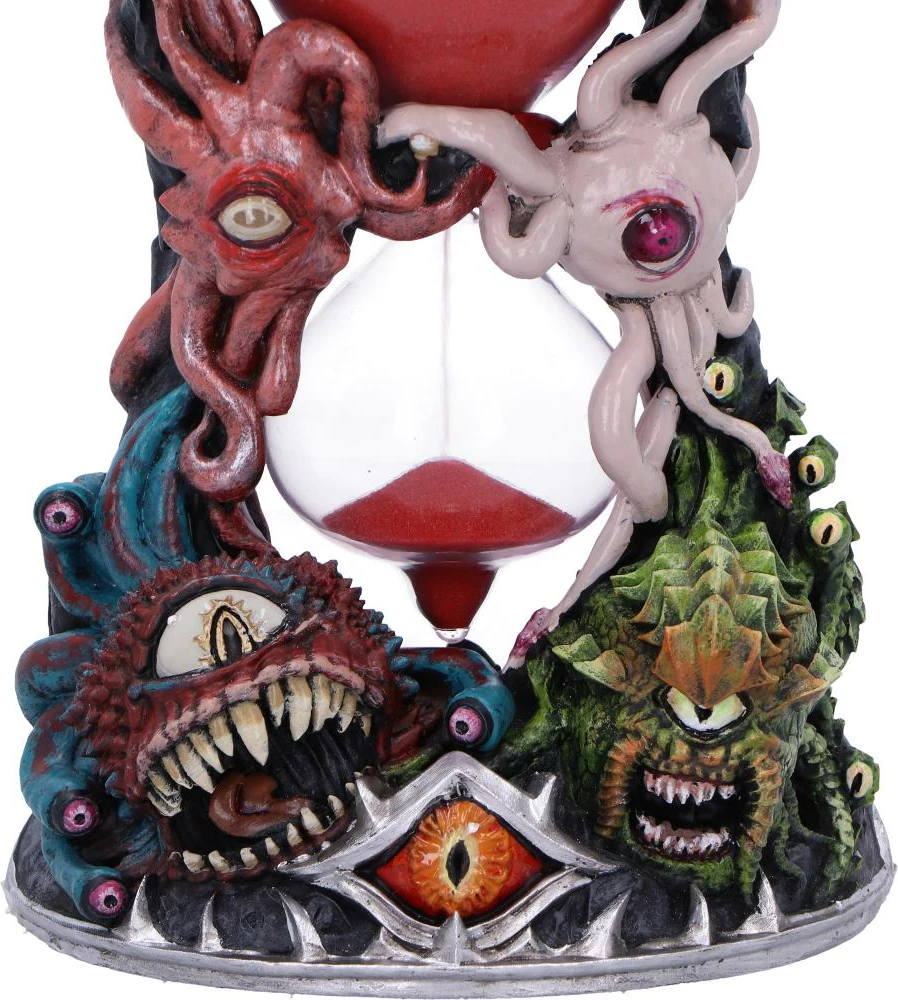 Kohëmatës me rërë NEMESIS NOW Dungeons & Dragons Beholder, 1 minutë, 18.5 cm, rrëshirë, rërë e kuqe, kuti dhurate