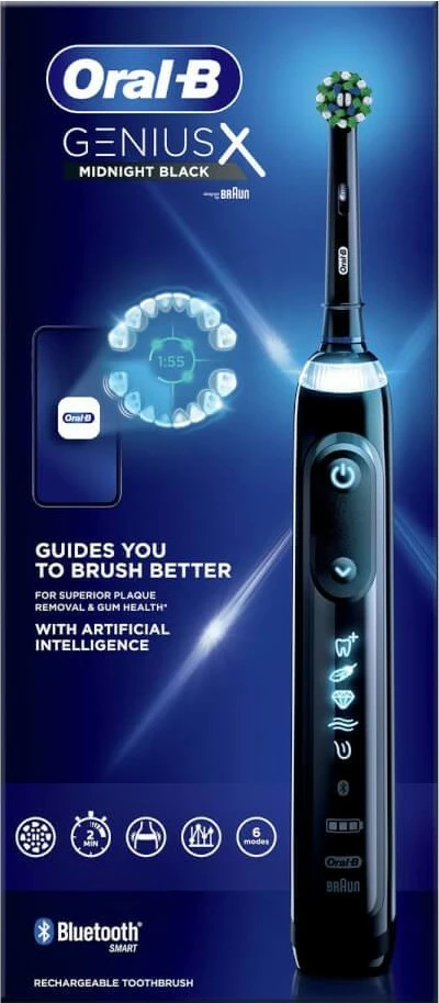 Furçë dhëmbësh elektrike Oral-B Genius X, e zezë