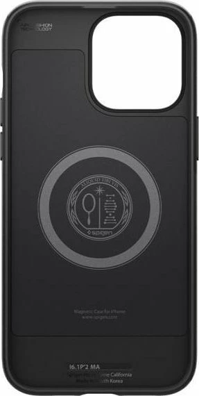 Mbështjellës Spigen Mag Armor për iPhone 14 Pro, aramid fiber (Kevlar), matte black, 1 copë