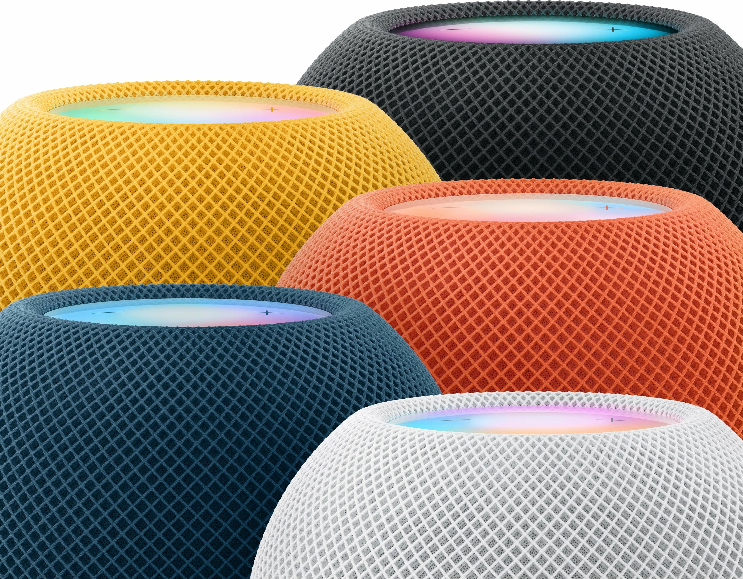 Altoparlant inteligjent Apple HomePod mini, Siri, 360° audio, 4 mikrofona, 345g, e verdhë