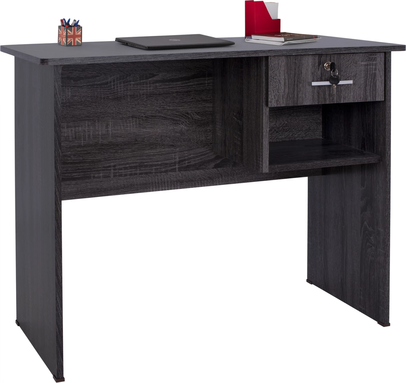 Tavolinë me sirtar FH2283.01, hiri, 90x45x74.5