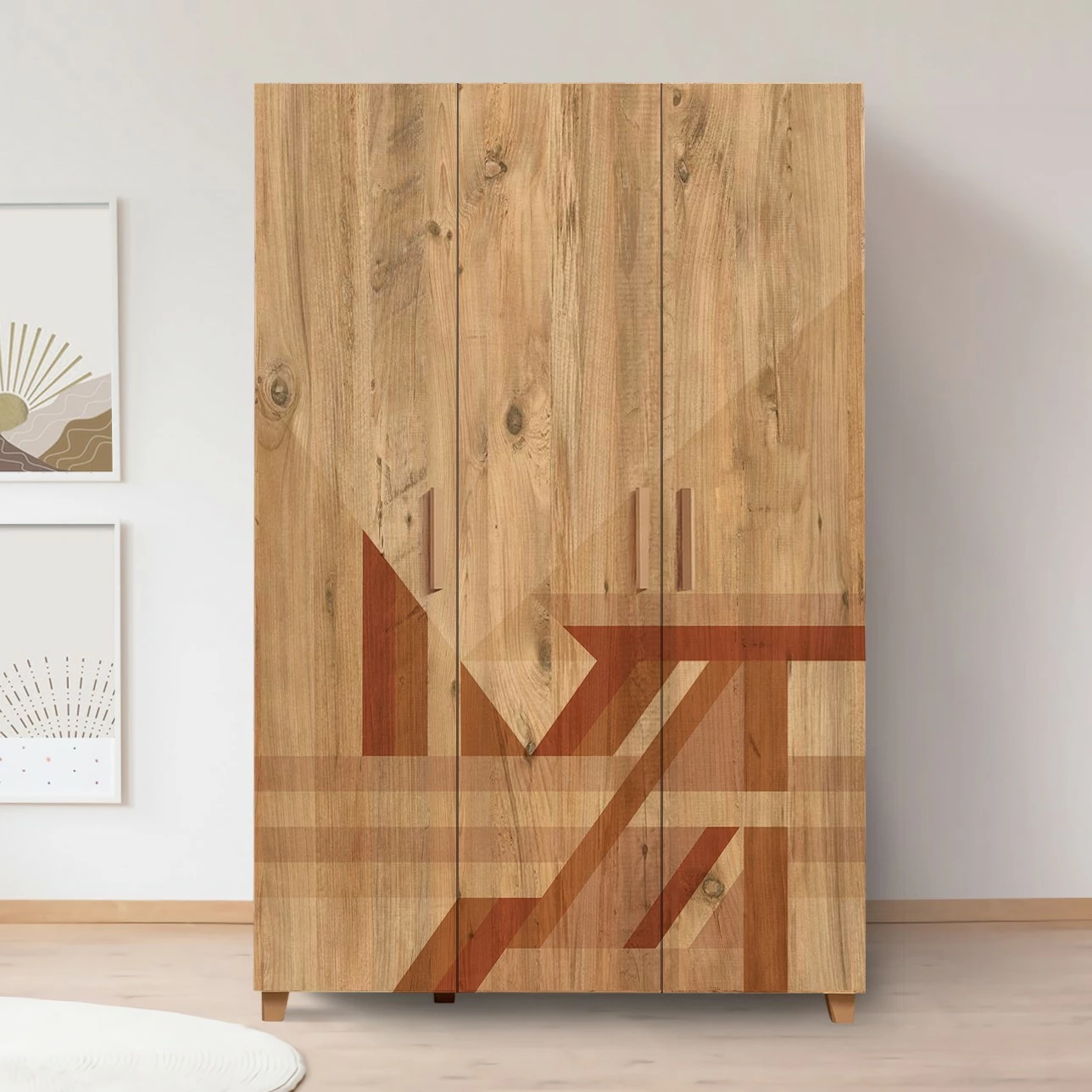 Dollap Skye Decor, Leva Hedera Flow, ngjyrë Atlantic Pine, 120x189x48cm