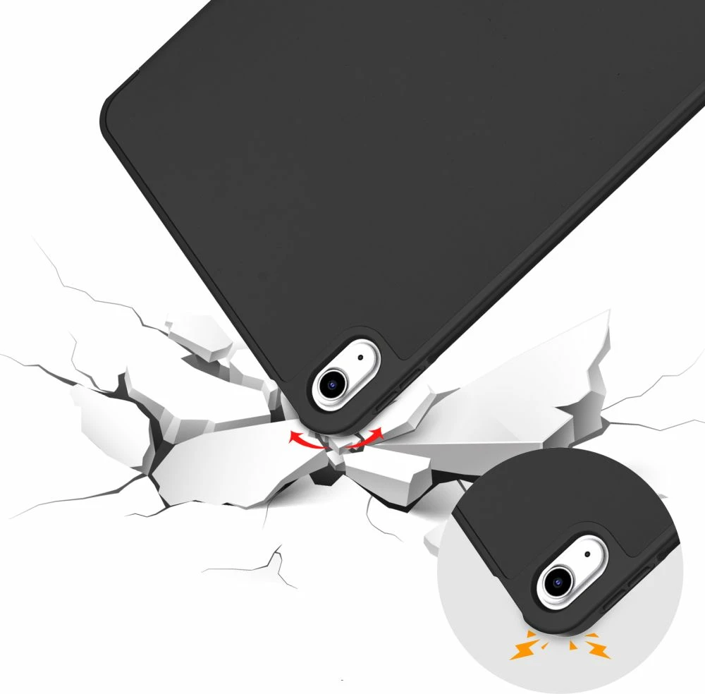 Mbështjellës Tech-Protect SC Pen për iPad 10.9" (2022), silikon, me mbajtëse, i zi