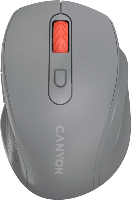 Maus wireless Canyon 2.4GHz 1600 DPI 6 butona, gri e errët