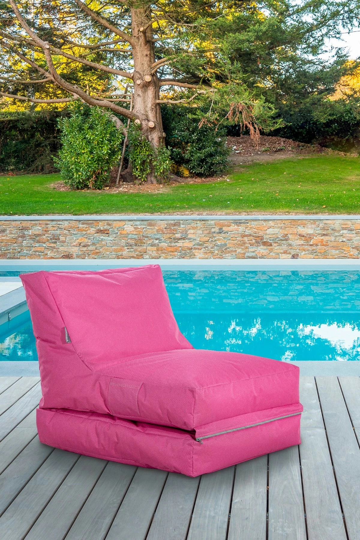 Krevat-karrige për kopsht, një vend, ngjyrë rozë, Atelier del Sofa, Fiesta