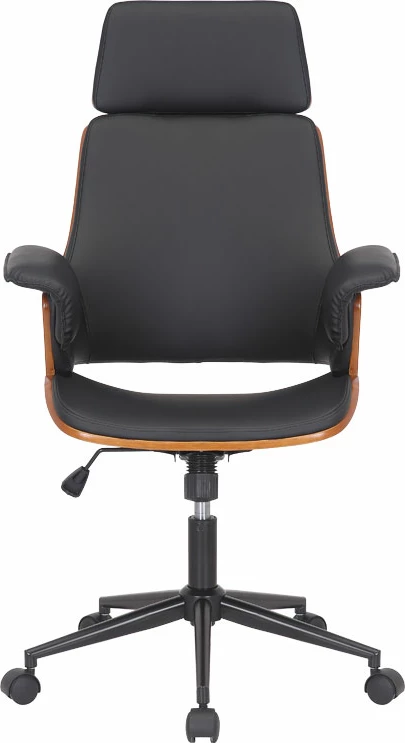 Karrige menaxheri për zyre, ngjyrë e zezë, dru arre