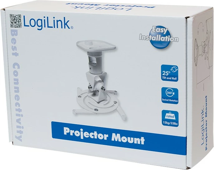 Mbajtëse tavani për projektor LogiLink BP0003, alumin, e bardhë