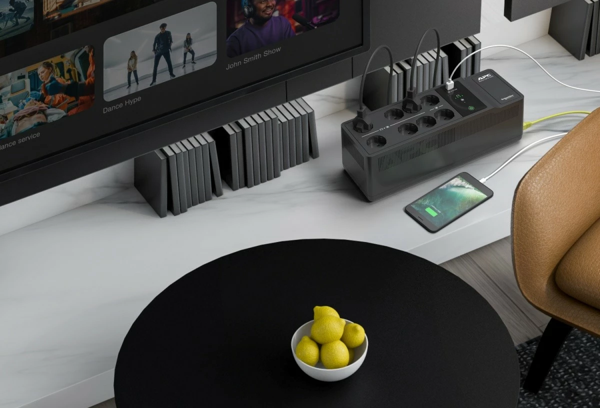 UPS APC BE500G2-GR, 500VA/300W, 8 dalje Schuko, USB, e zezë