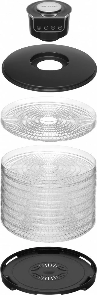 Tharëse frutash, kërpudhash dhe barishte Concept SO3010, 9 sita, 245W, e zezë