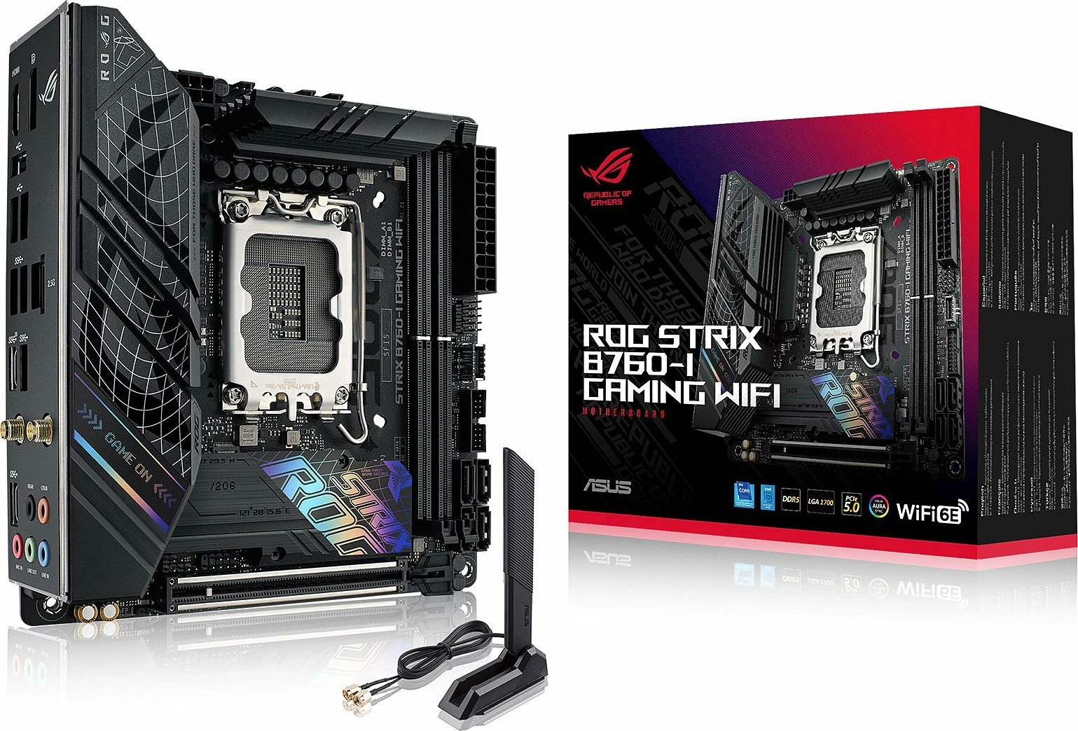 Pllakë amë Asus ROG STRIX B760-I Gaming WiFi Mini-ITX
